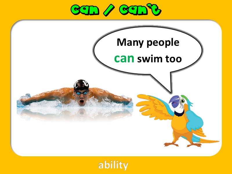 Many people can swim too ability